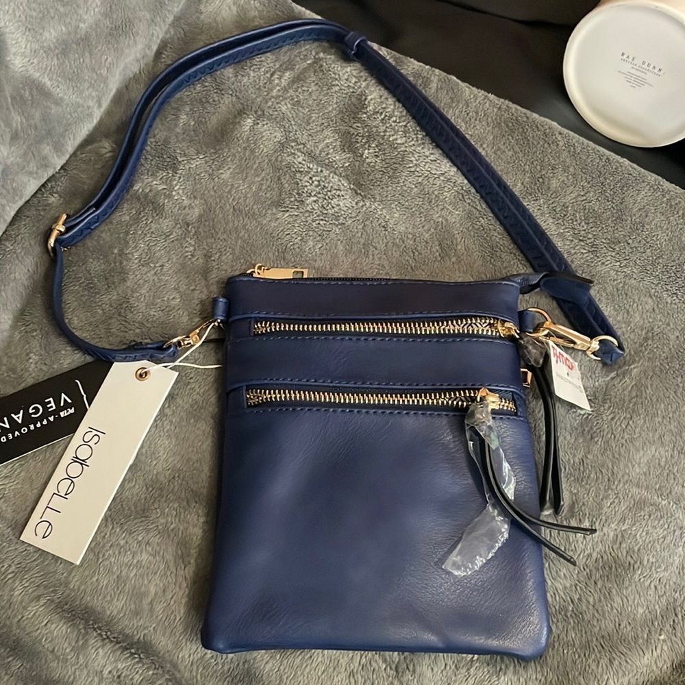 Isabelle vegan approved crossbody. NEVER USED.